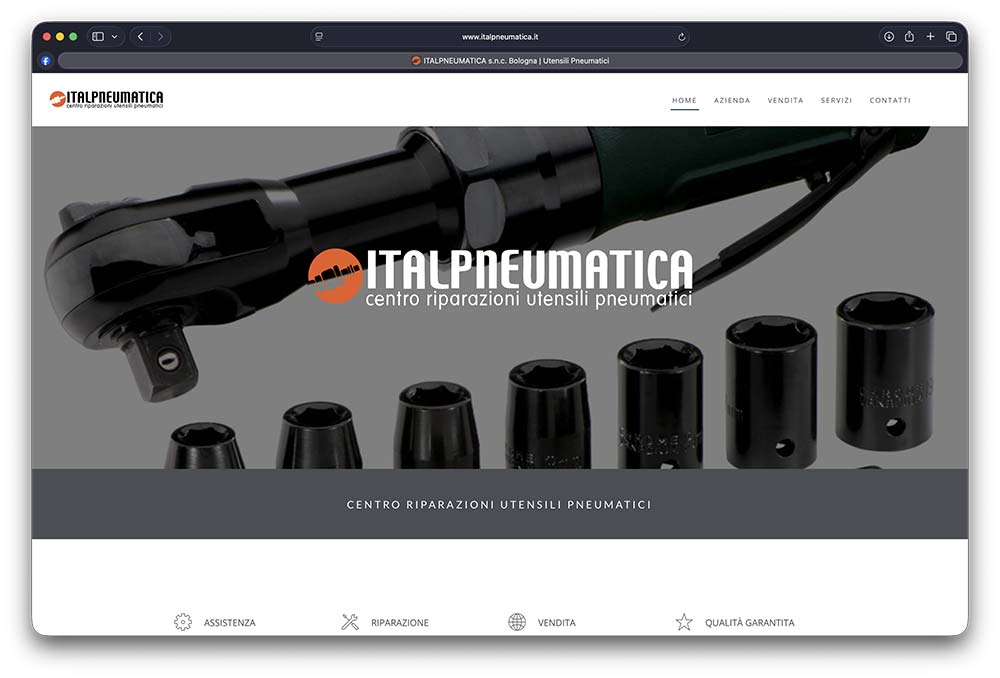 Sito web Italpneumatica realizzato da ensof.it