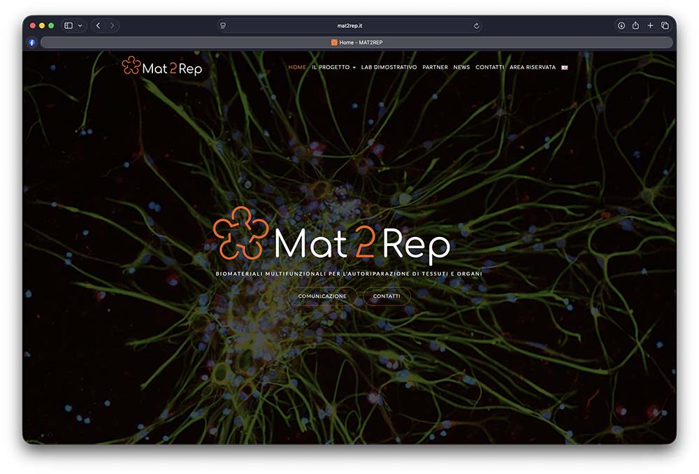 Sito web Mat2Rep realizzato da ensof.it