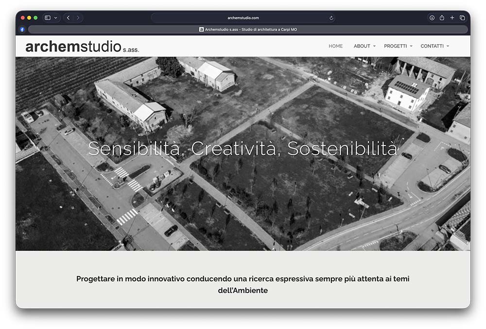 Sito web Archemstudio realizzato da ensof.it