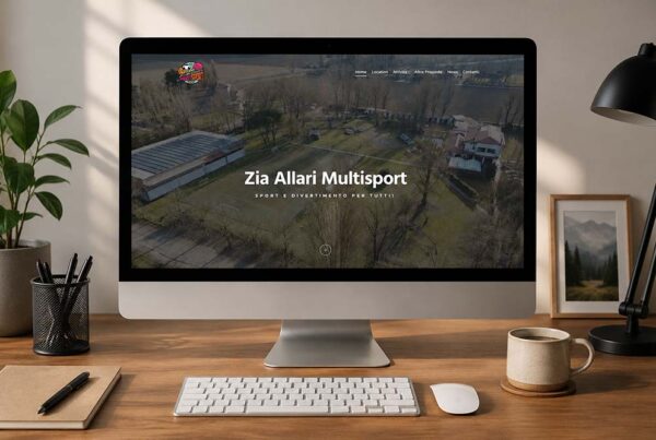 Sito web zia Allari multisport realizzato da ensof.it
